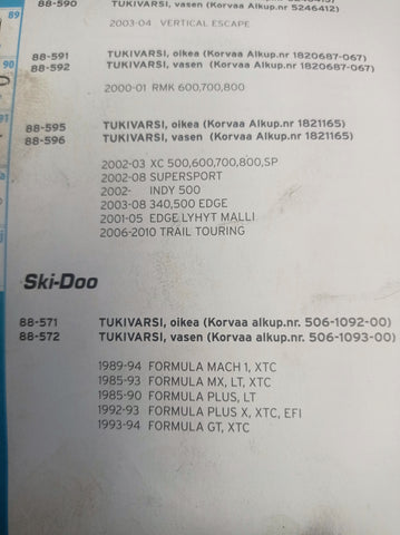 Ski-doo Formula, Mach 1, plus, mx 1985-94